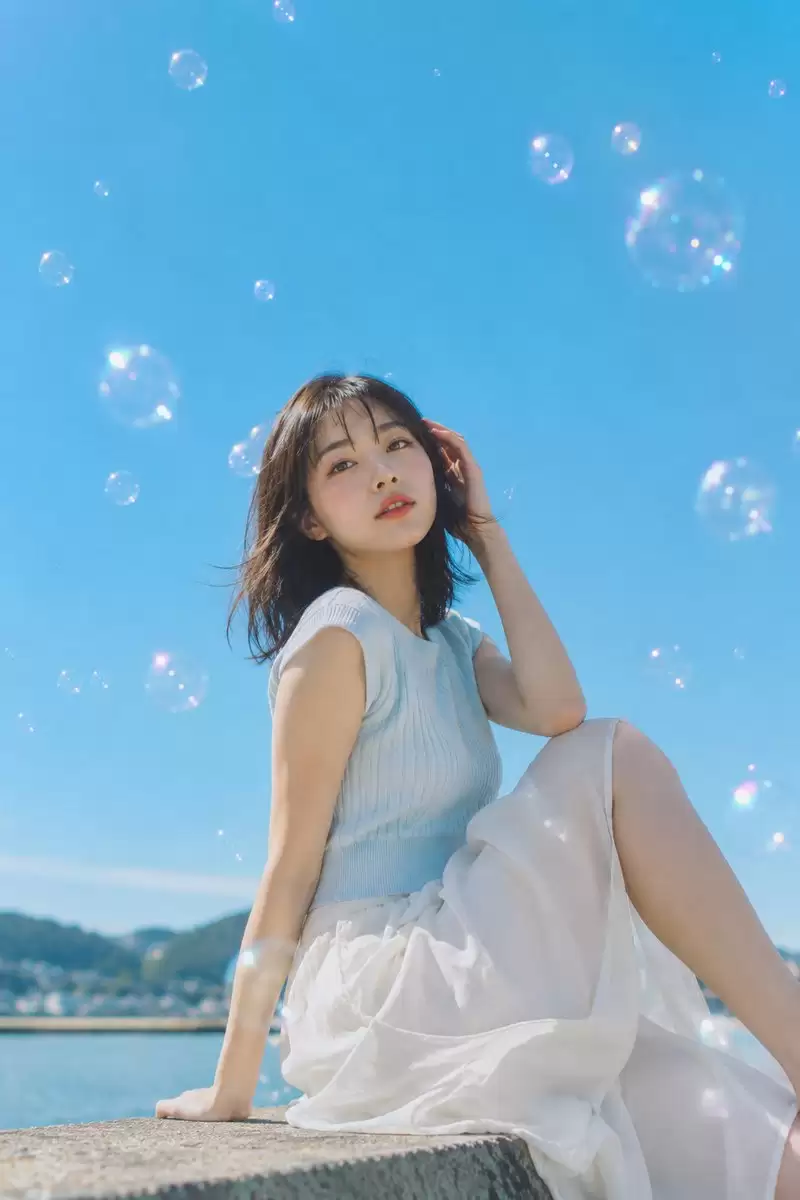 夏日海滨人像