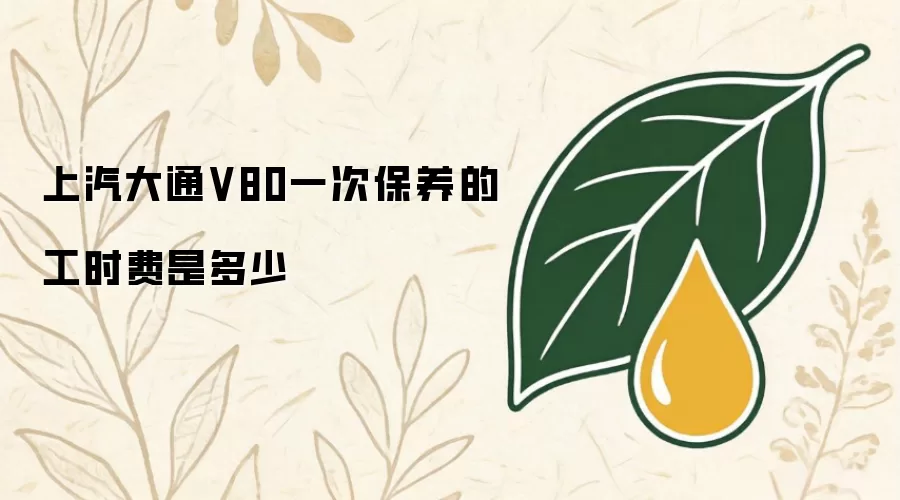 上汽大通V80一次保养的工时费是多少钱