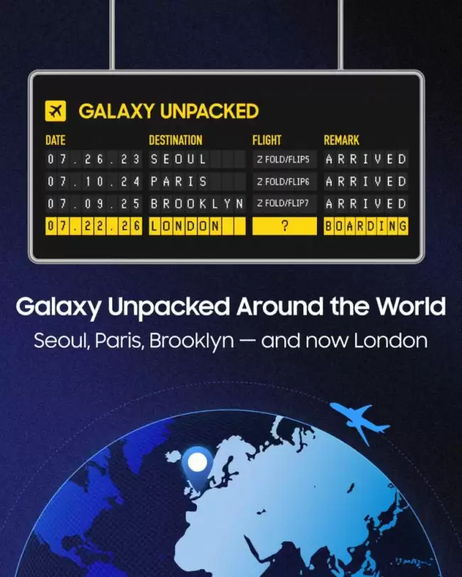 信息图: 创新与文化交汇Galaxy Unpacked全球城市之旅