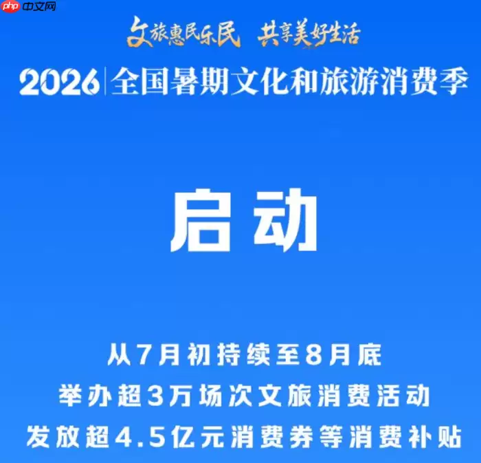2026年全国暑期文化和旅游消费季宣告启动