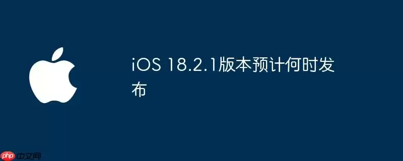 iOS 18.2.1版本预计何时会发布