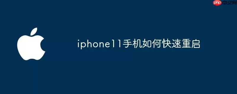 iphone11手机怎么快速重启