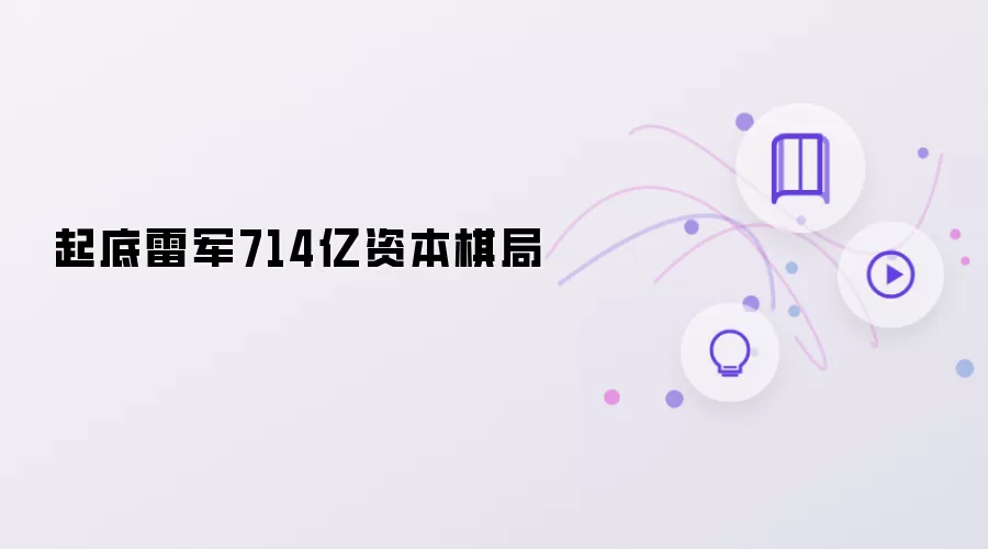 起底雷军714亿资本棋局