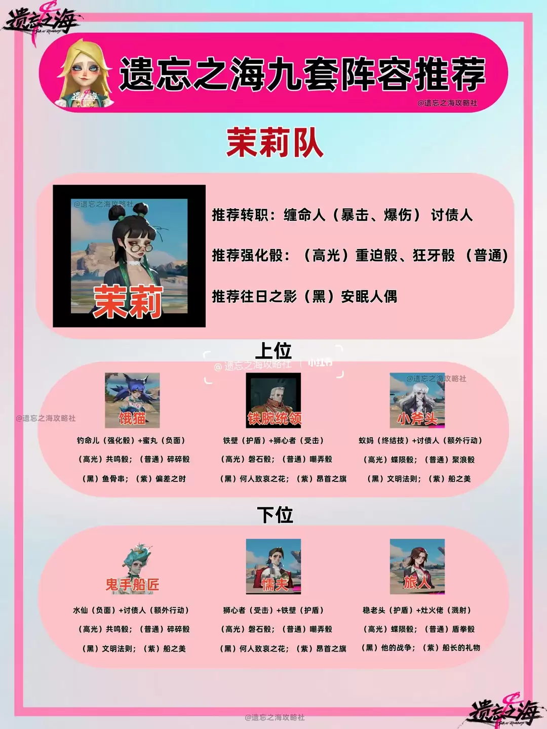 遗忘之海茉莉阵容推荐