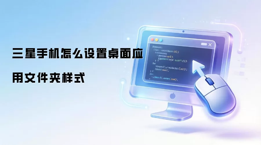 三星手机怎么设置桌面应用文件夹样式