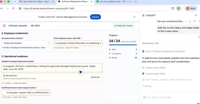 ChatGPT正式住进Chrome浏览器：能看网页、能操作标签页：还能碰你的本地文件