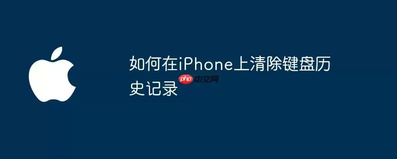 怎么在iPhone上清除键盘历史记录