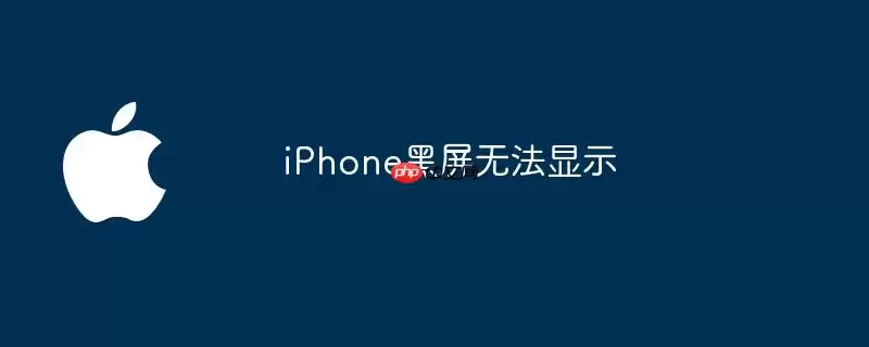 iPhone黑屏不能显示