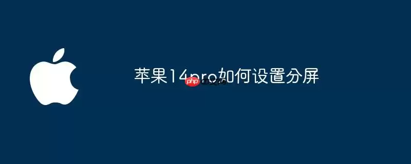 苹果14pro分屏如何设置