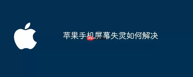苹果手机屏幕失灵怎么解决