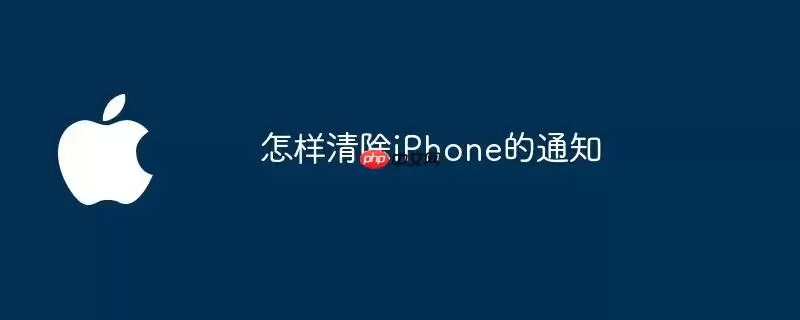 如何清除iPhone的通知