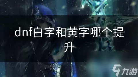dnf白字与黄字哪个提升