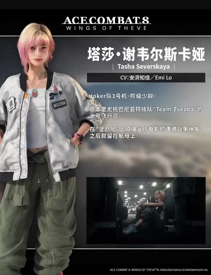 《皇牌空战8》粉毛妹子情报公布 新老婆身姿娇美
