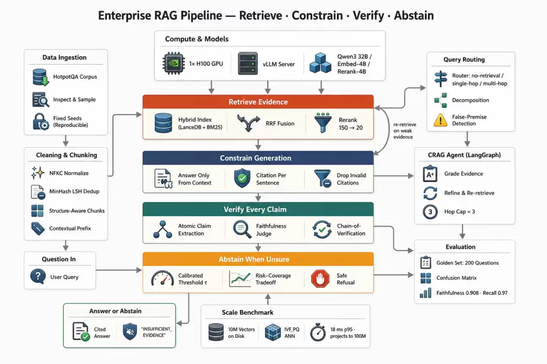 为 1000 万+ 文档构建近零幻觉的 RAG Pipeline