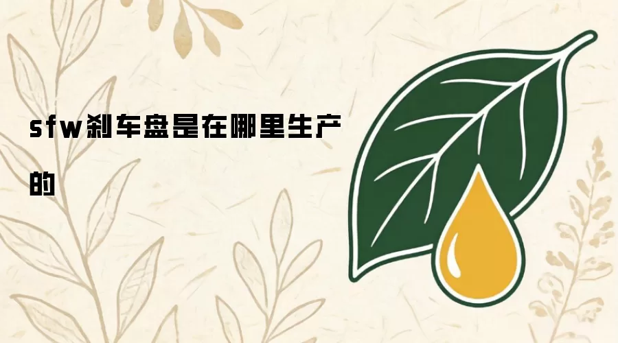 sfw刹车盘生产地是哪里