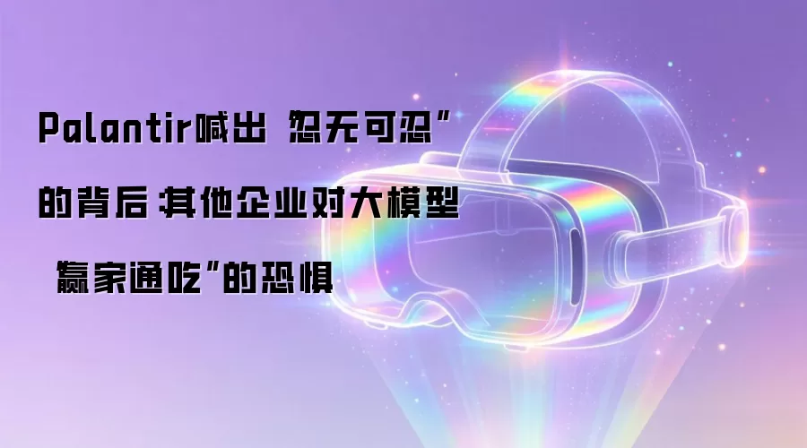 Palantir喊出忍无可忍的背后：其他企业对大模型赢家通吃的恐惧