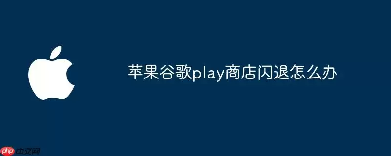 苹果谷歌play商店闪退怎样办