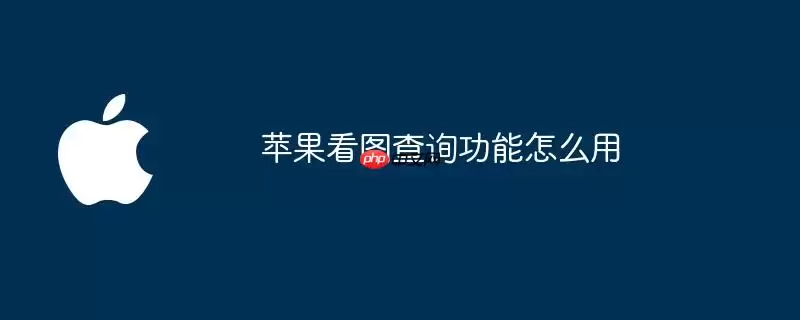 苹果看图查询功能怎么使用