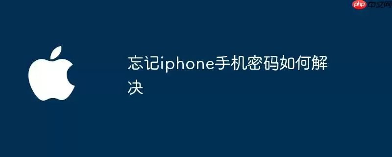 遗忘iphone手机密码如何解决