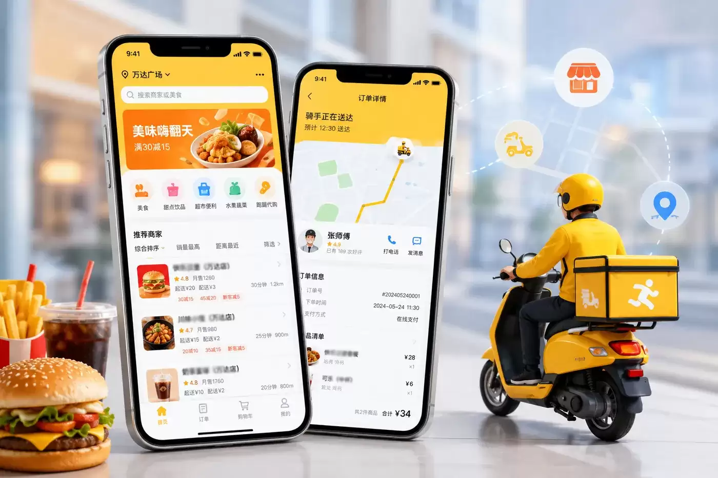 外卖系统源码详解：订单:配送与支付业务全流程设计