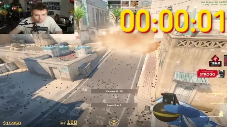 十万手雷炸穿电脑！CS2主播作死测试直接翻车