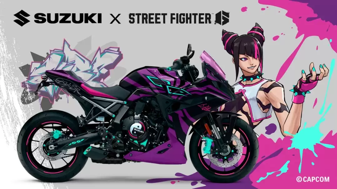 铃木Suzuki与《街霸6》攻略——联动 推出韩蛛俐风格摩托车