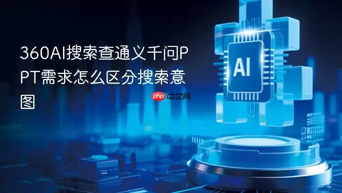 360AI搜索查通义千问PPT需求怎么区分搜索意图