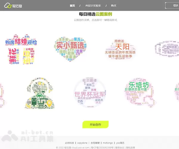 轻云图-必优科技开发的AI生成可视化云图工具
