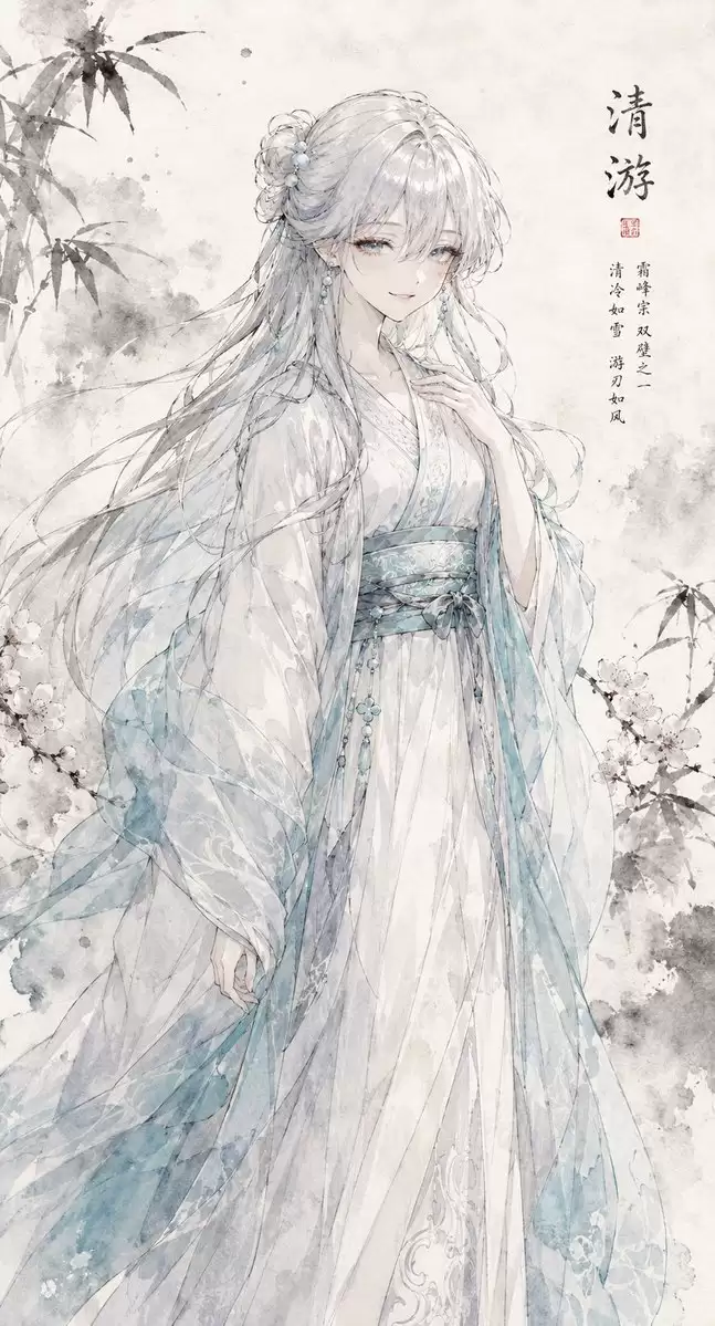 汉服水墨角色肖像
