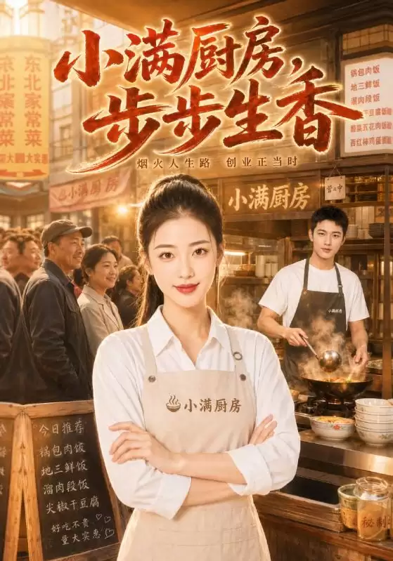 短剧《小满厨房，步步生香》：剧情介绍