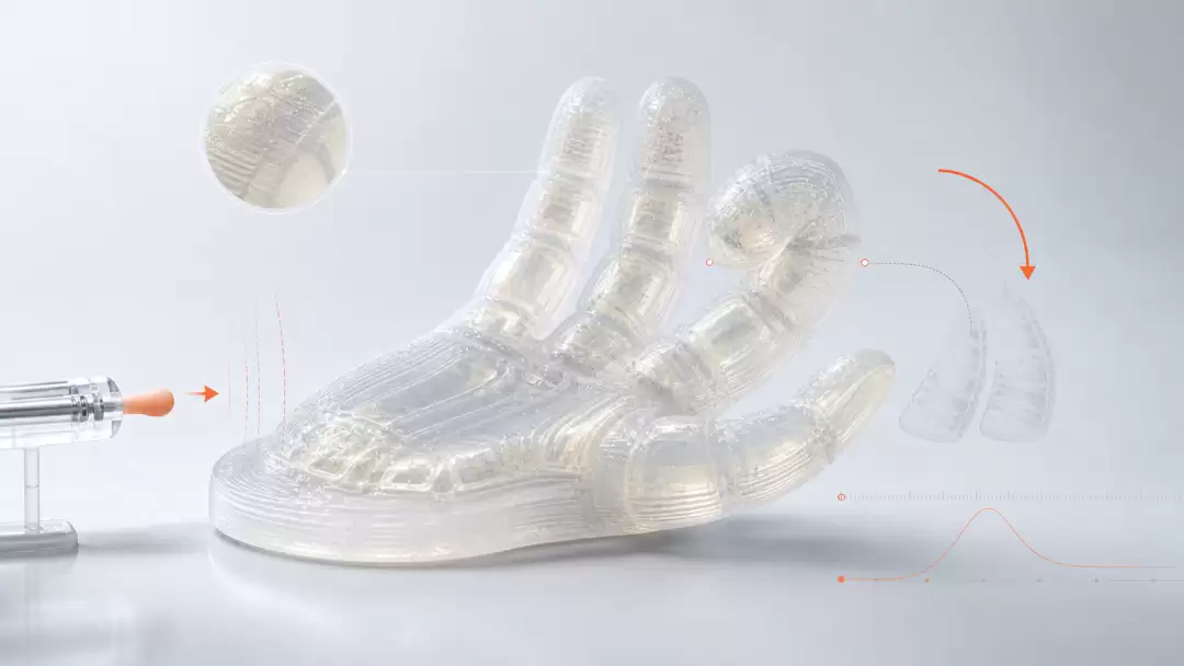 不用芯片:不靠电:3D打印软传感器让机器人长出机械反射弧