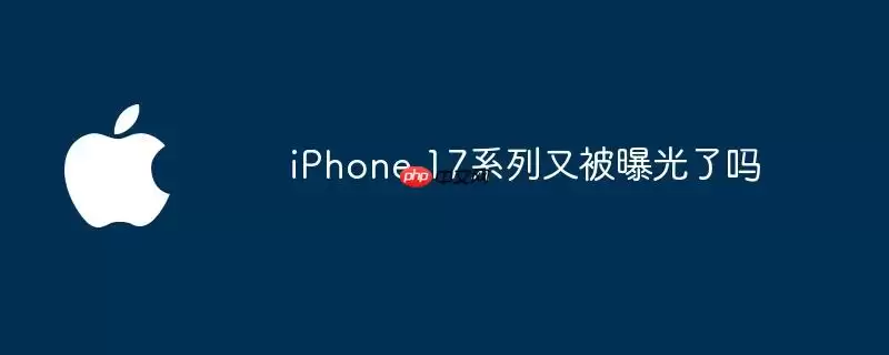 iPhone 17系列再被曝光了吗