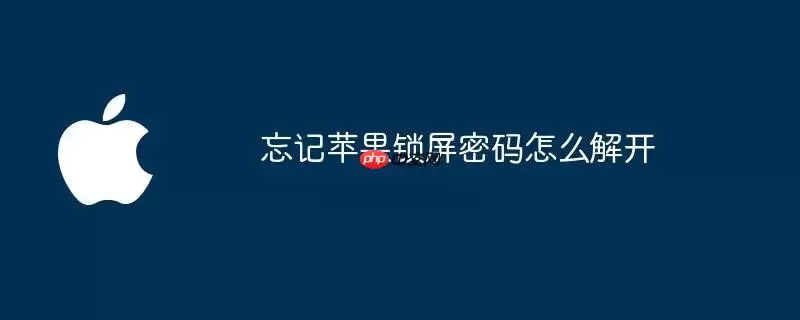 忘记苹果锁屏密码如何解开