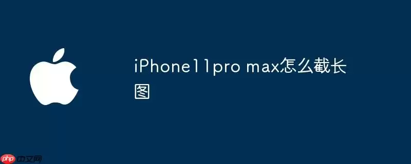 iPhone11pro max如何截长图