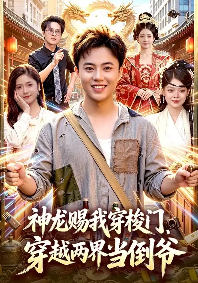 短剧《神龙赐我穿梭门，穿越两界当倒爷》剧情介绍