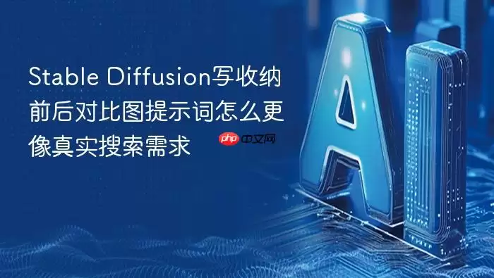 Stable Diffusion写收纳前后对比图提示词怎么更像真实搜索需求