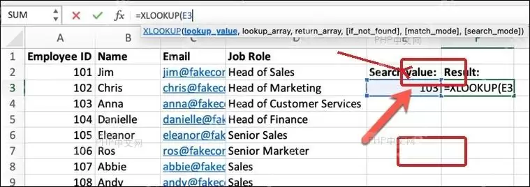 Microsoft365Excel怎样用XLOOKUP函数精准查找数据