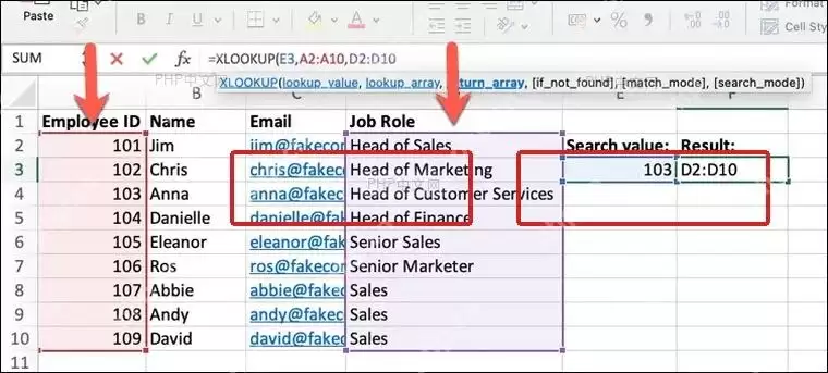 Microsoft365Excel怎样用XLOOKUP函数精准查找数据