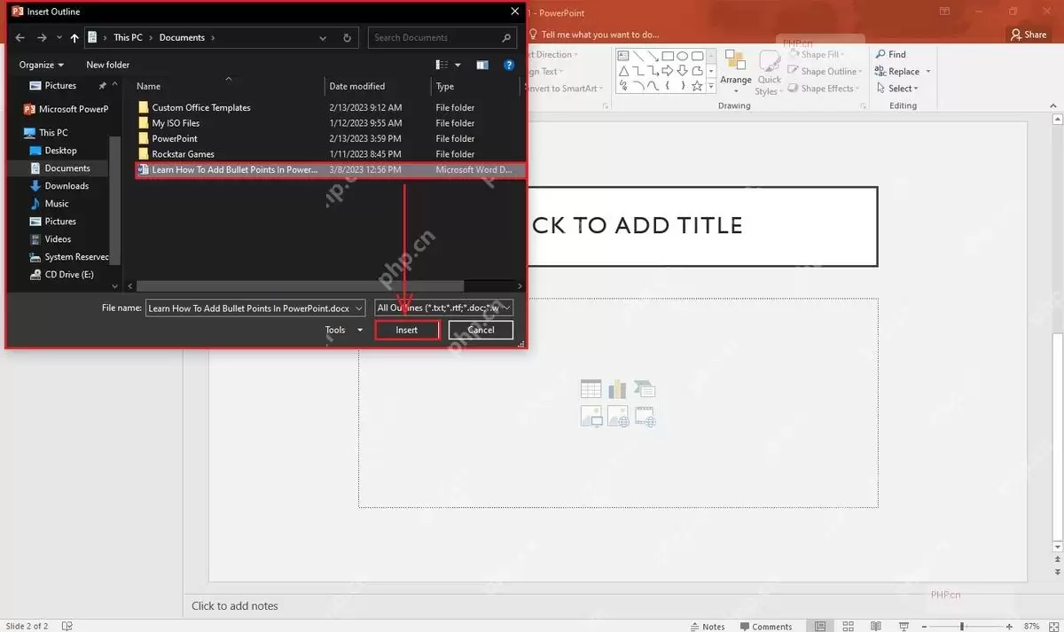 Microsoft365PowerPoint怎样将Word大纲一键转PPT