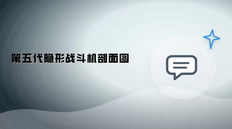 第五代隐形战斗机剖面图