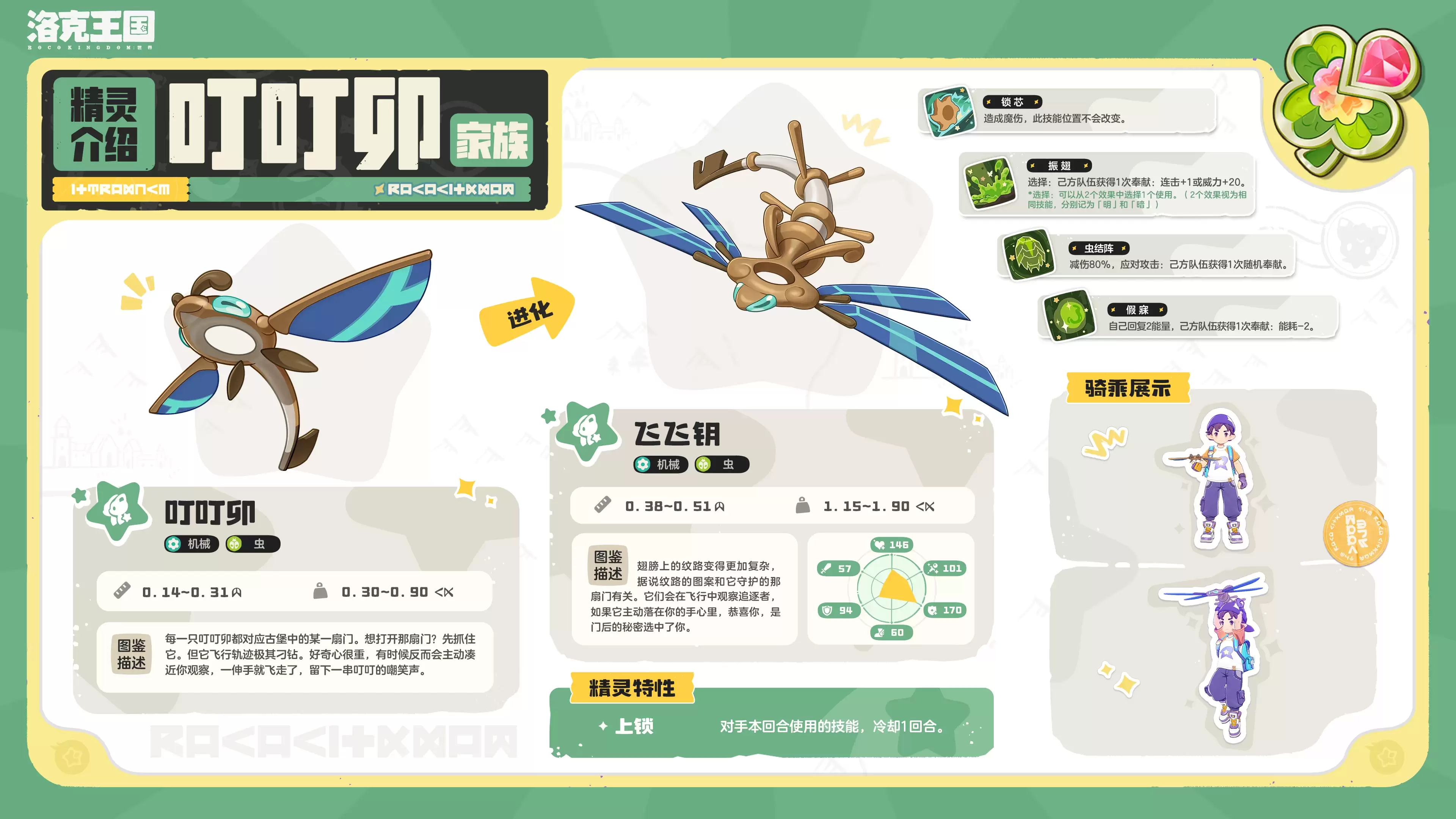 洛克王国世界飞飞钥精灵详解