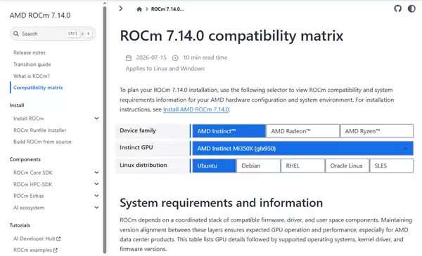 AMD意外跳过ROCm 8.0：直接发布正式版7.14并