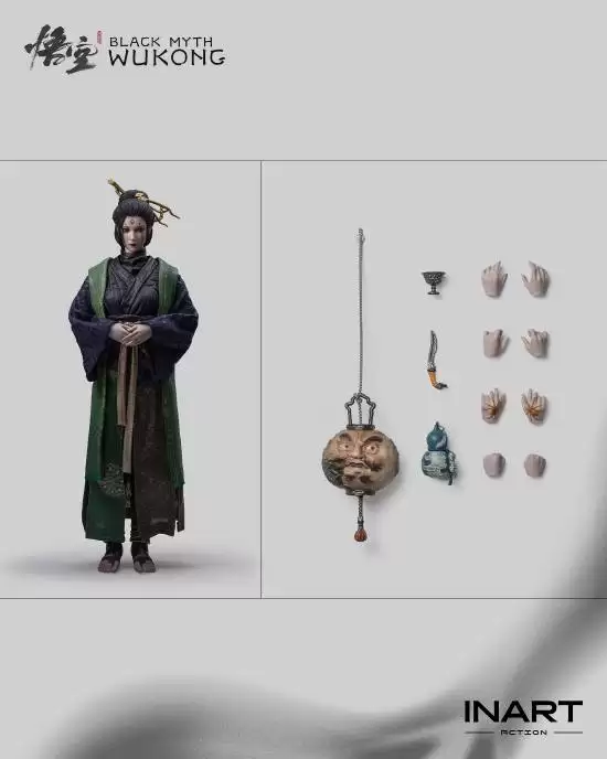 INART发布黑神话：悟空四姐1/12可动人偶：细节精湛