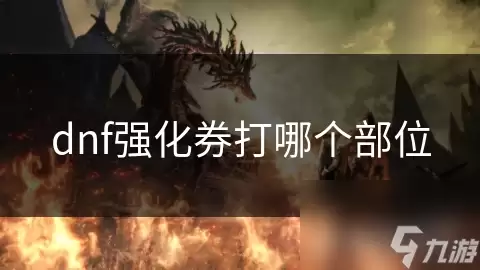 dnf强化券用在哪个部位