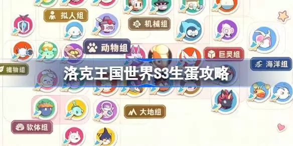 洛克王国世界S3常驻异色蛋组大全详情指南