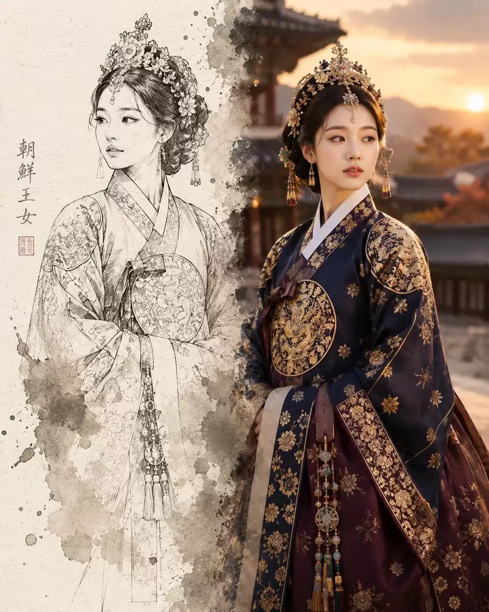 朝鲜王朝素描：现实对比