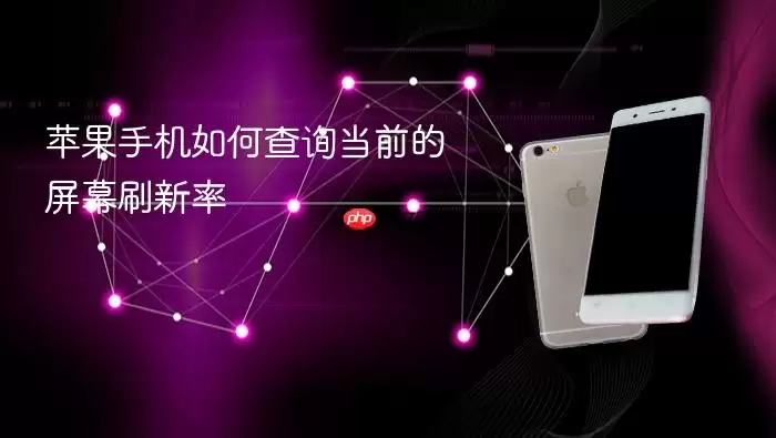 苹果手机如何查询当前屏幕的刷新率