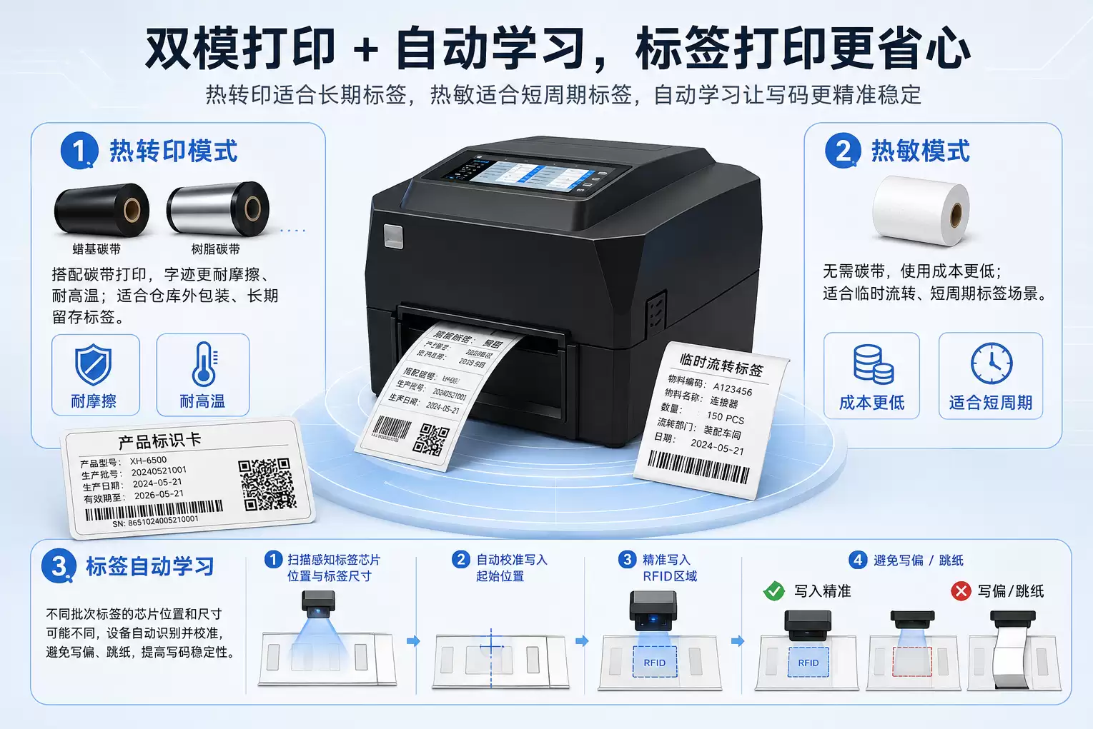智能仓储与工厂数字化管理中RFID标签打印机的应用实践