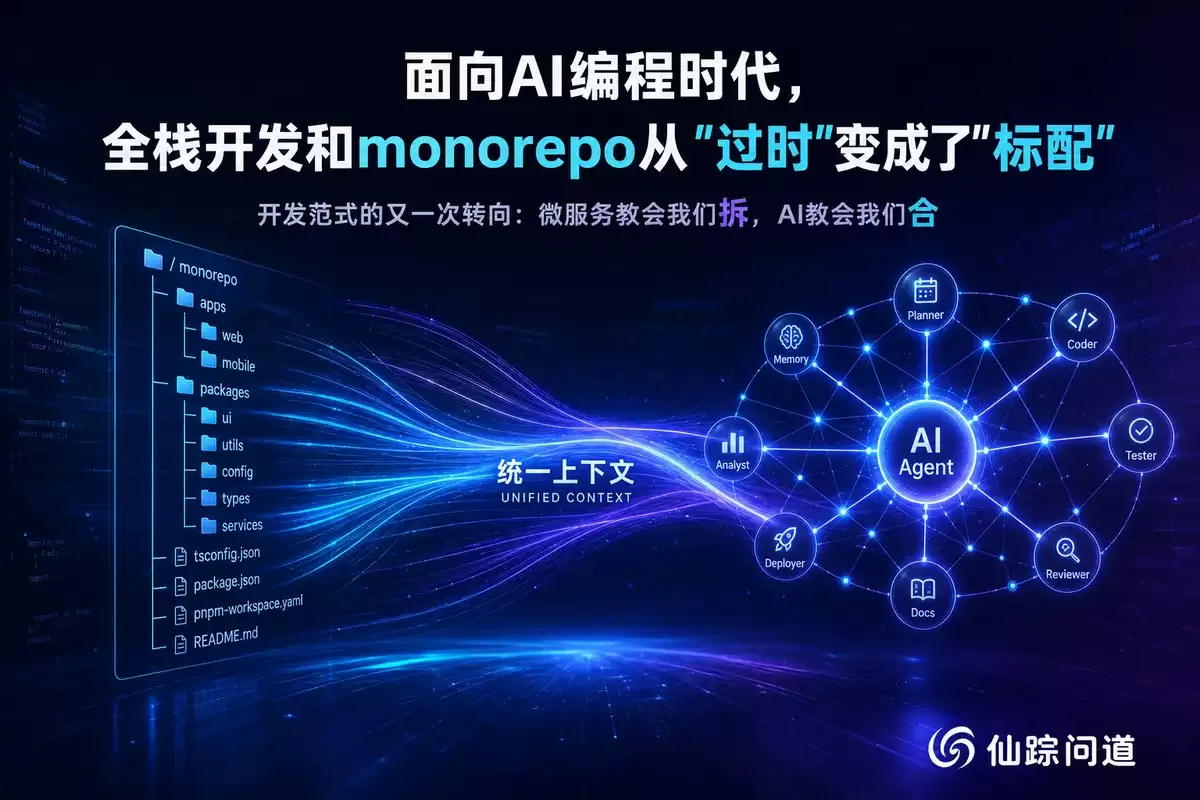 面向AI编程时代：全栈开发和monorepo从过时变成了标配