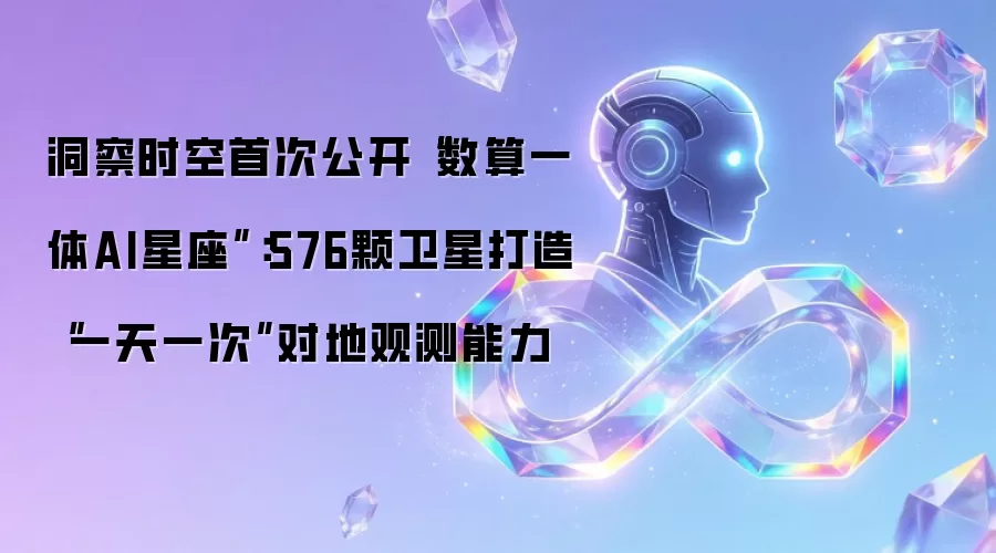 洞察时空首次公开“数算一体AI星座”：576颗卫星实现“一天一次”对地观测能力